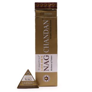 Jumbo Golden Nag - Chandan 42g Backflow Incense Cones