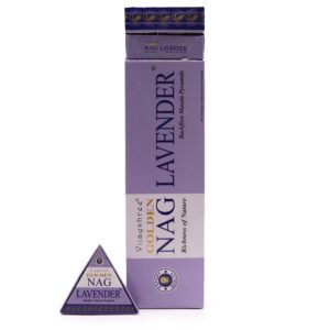 Jumbo Golden Nag - Lavender 42g Backflow Incense Cones