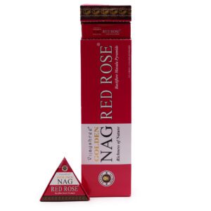 Jumbo Golden Nag - Red Rose 42g Backflow Incense Cones